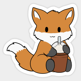 Fox Ice Coffee Sticker